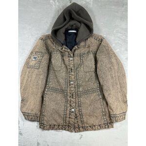 RARE T by Alexander Wang Sample NWOT Hooded Workwear Jacket Weathered Tan Size S